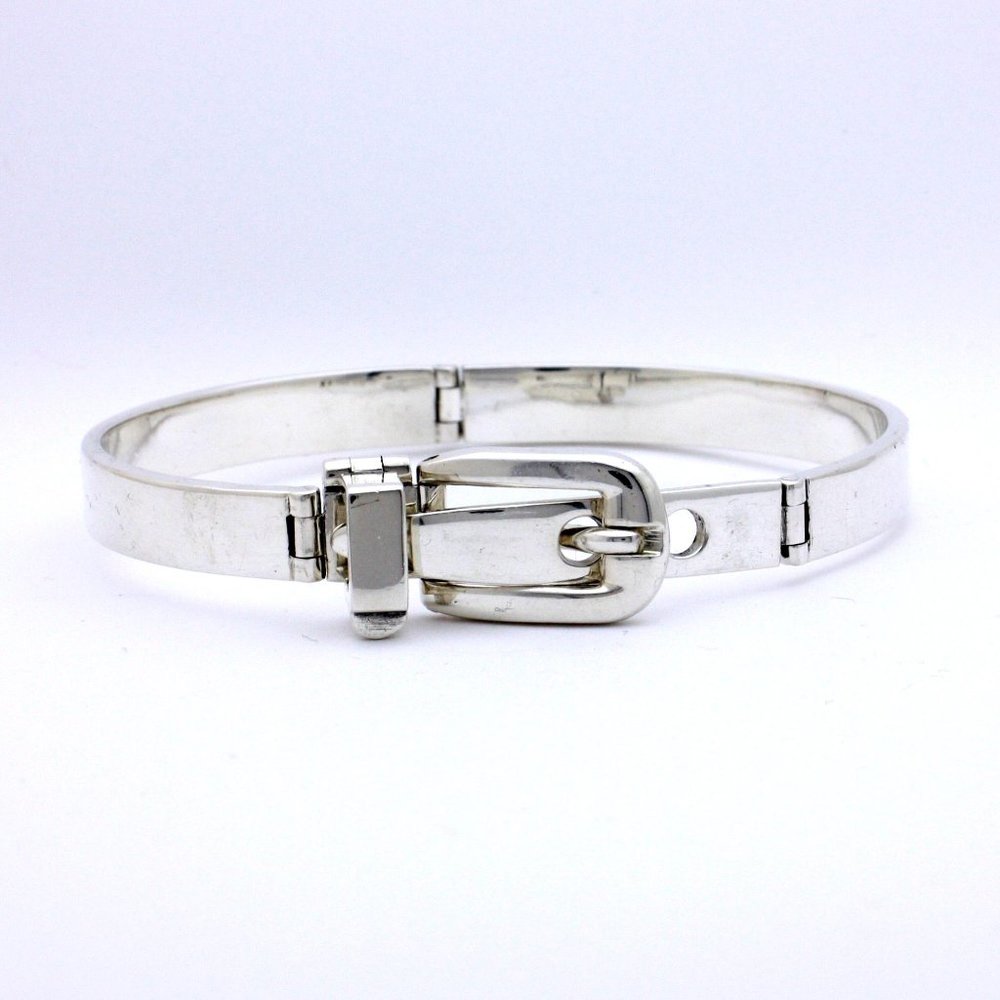 Gucci Silver Belt Buckle Bracelet